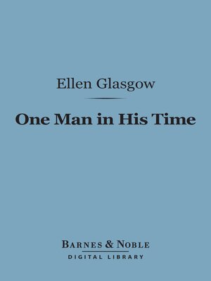 cover image of One Man in His Time (Barnes & Noble Digital Library)